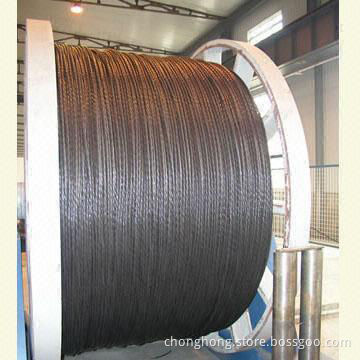 ASTM/BS/EN/GB Low-relaxation Steel Strand for Prestressed Concrete, with 1 x 3, 1 x 7 Structure